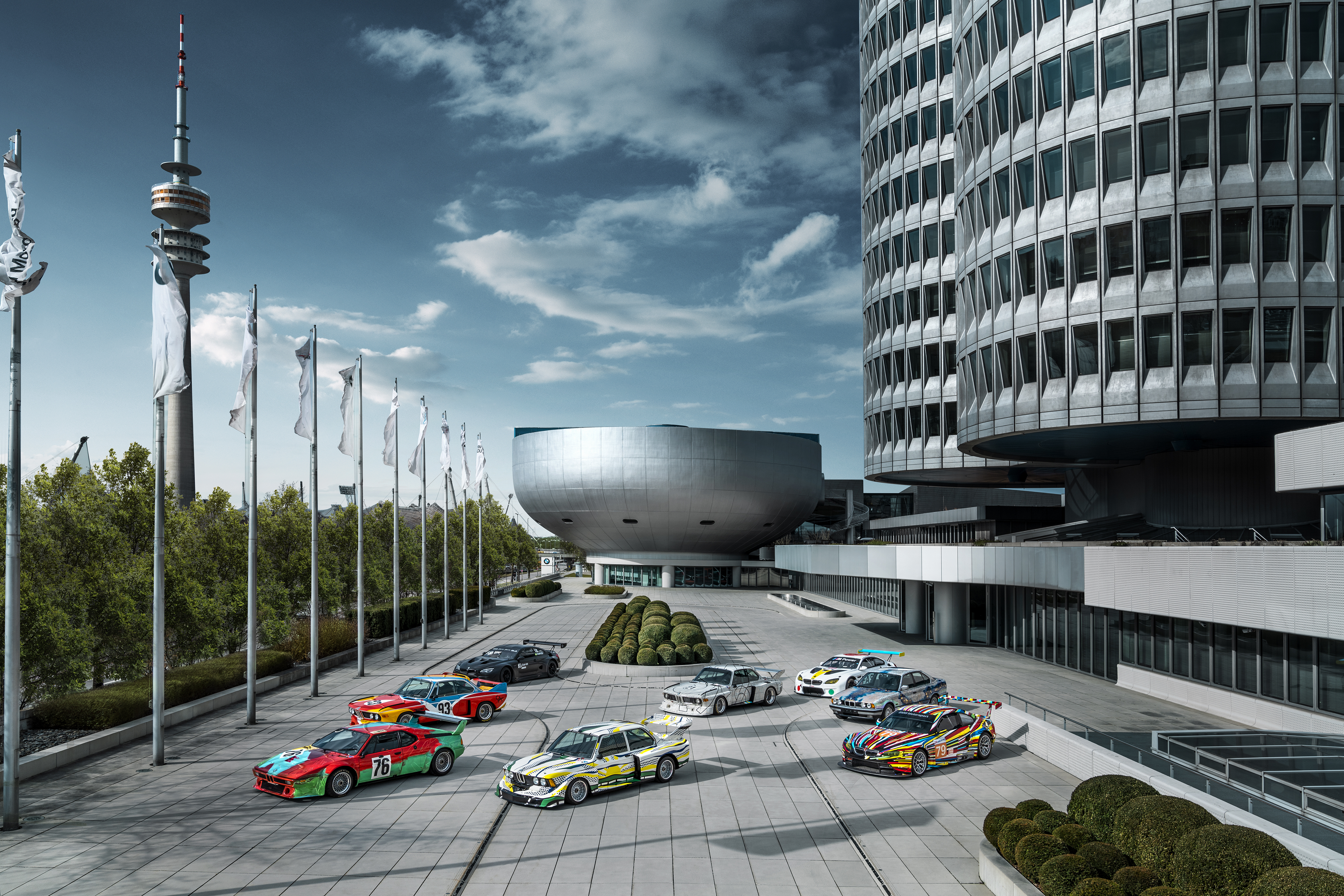BMW Art Car Collection in front of BMW Headquarters, Munich. (02/2025)